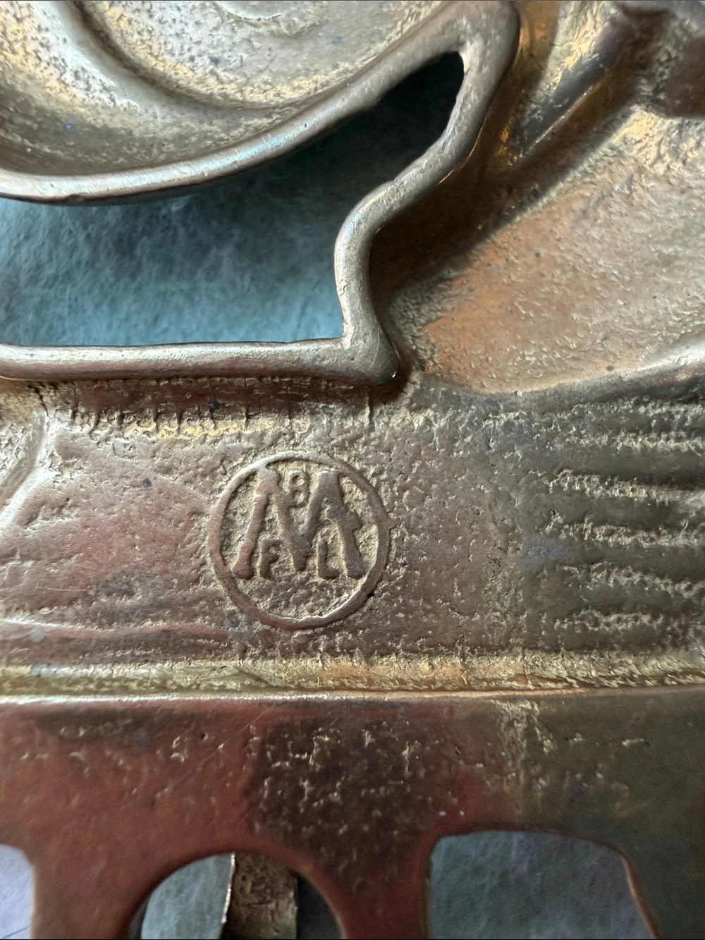 Authentic 1960s MBFL Donald Duck brass wall key brackets - rare vintage